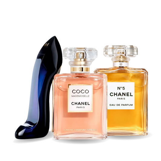 Promocijski paket od 3 parfema: GOOD GIRL, COCO MADEMOISELLE i Chanel Nº5 100 ml